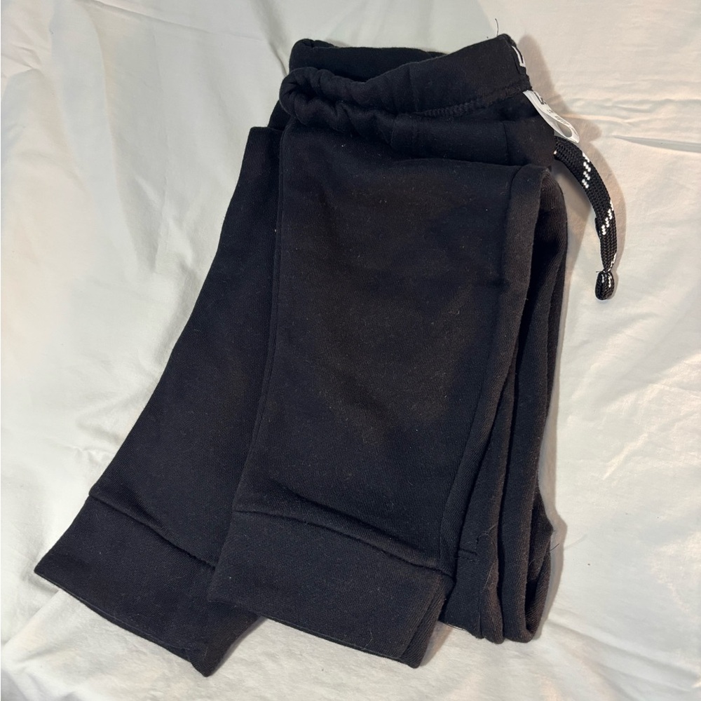 Lee Youth Black Joggers with Drawstring Boys Size L 14/16 Good